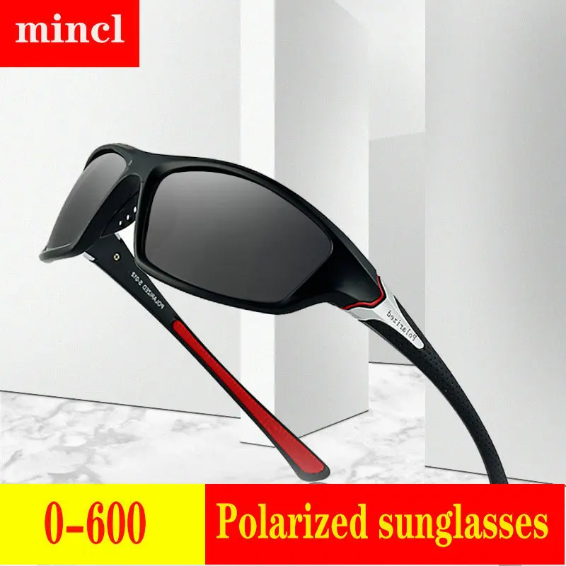 

Diopter Finished Myopia Polarized Sunglasses Men Women Nearsighted Glasses Fashion square men's driving goggles UV400 FML