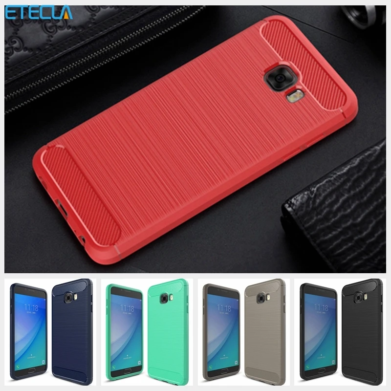 

For Samsung Galaxy C7 Pro Case Samsung C7 Pro Cover On For Samsung C7pro C7010 Premium Original Silicone Mix Hybrid Soft Shell