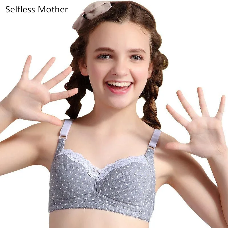 Ropa interior adolescente pubertad niñas pequeñas sujetadores niños entrenamiento sujetador para niños adolescentes Lencería algodón bambú suave - AliExpress Madre y niños