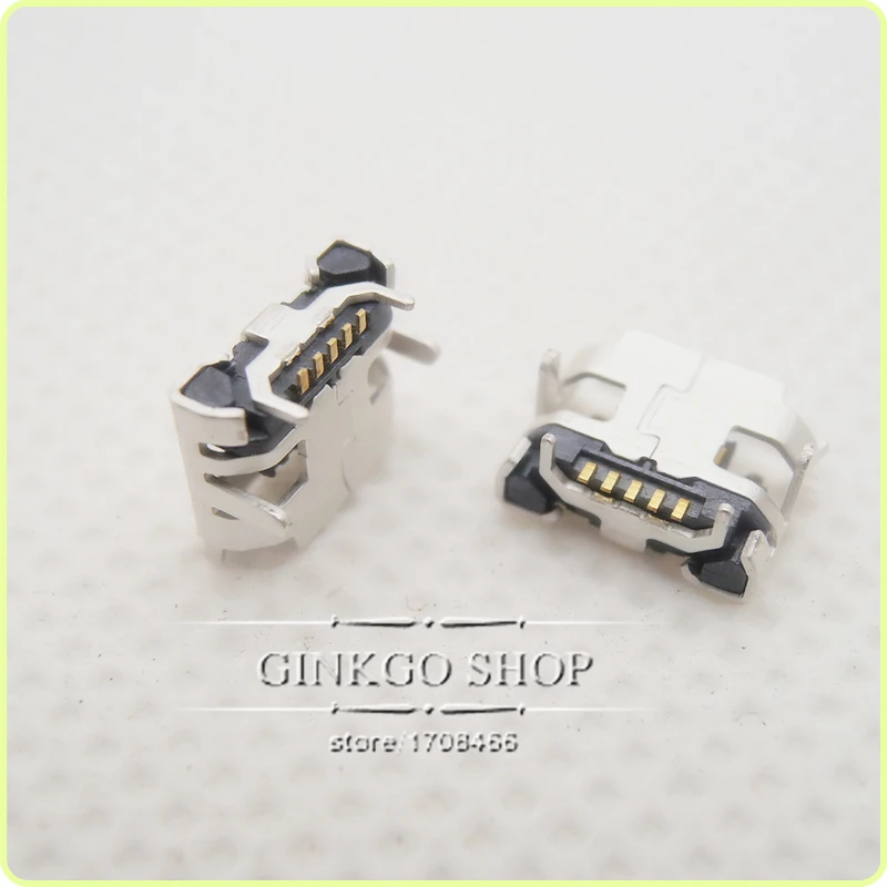 5 шт. Micro 5p Pin USB разъем 4 фута DIP маленький бык рожок четыре для ремонта мобильного