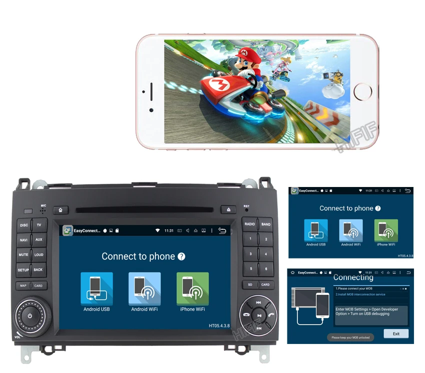 Top Android 8.0For Mercedes Benz Sprinter B200 W209 W169 W169 B-class W245 B170 Vito W639 Car DVD player Radio GPS multimedia stereo 17