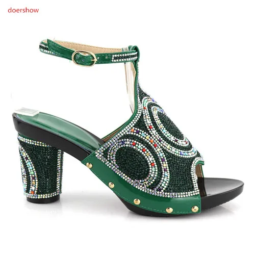 grün Up1 Afrikanische 2 Neue Für Purple Strass Kommen Sandale Sexy Schwarzes blau Pumps High Parteien deep Damen Heels Doershow Pumpen Frauen Schuhe fHvAv