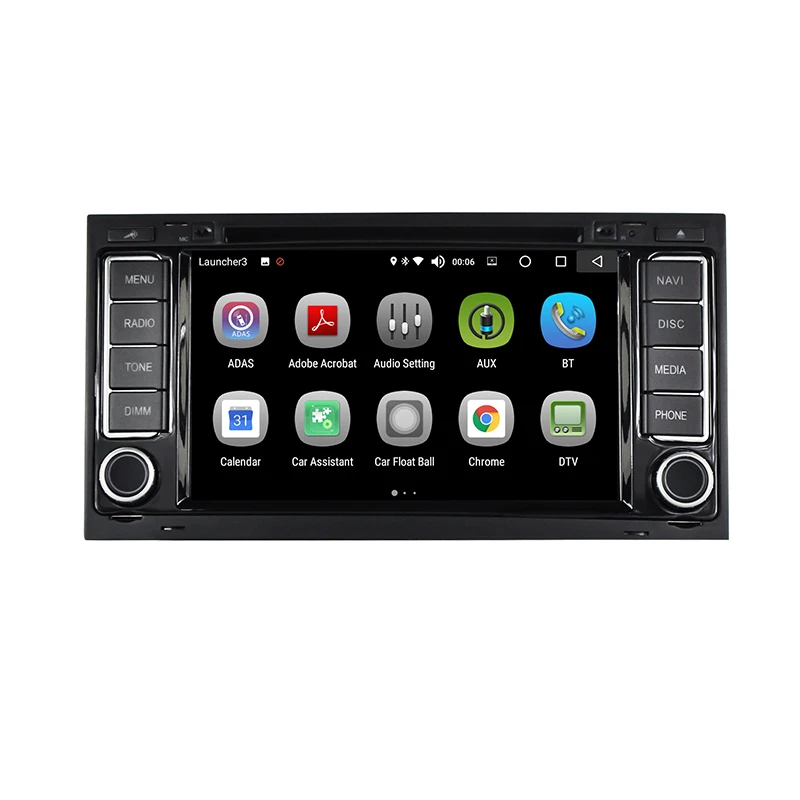

Car DVD Player Stereo Radio Android 8.0 Bluetooth 7 Inch Touch screen 4GB/32GB GPS Navigation for VW Touareg Mativan T5
