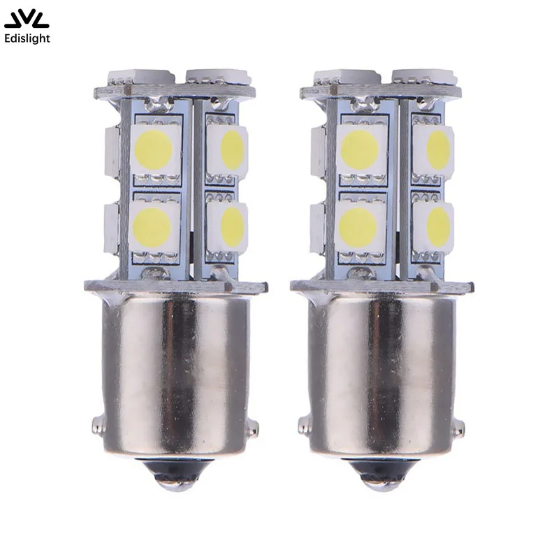 

Edislight 2Pcs 1156 Led Lamp Reverse Light Bulb White Color 13SMD Ba15s P21W Car Backup Light DRL Day Time Running Light 12V