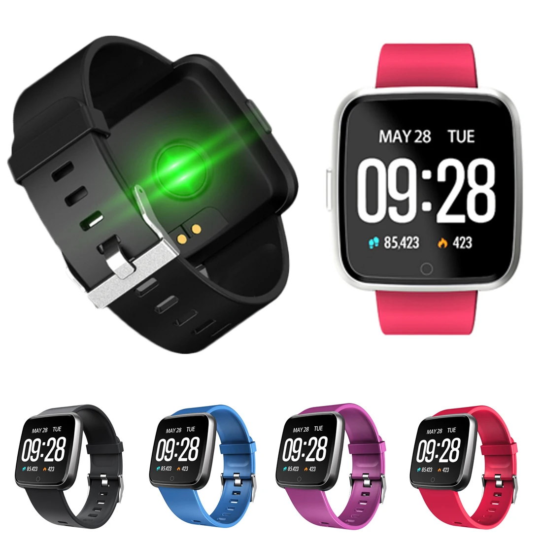 CENTECHIA Bluetooth Smart Watch Y7 Round Screen Life Waterproof Sports ...