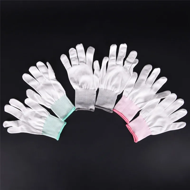 1pair Antistatic Gloves pu coated palm coated finger PC Antiskid for