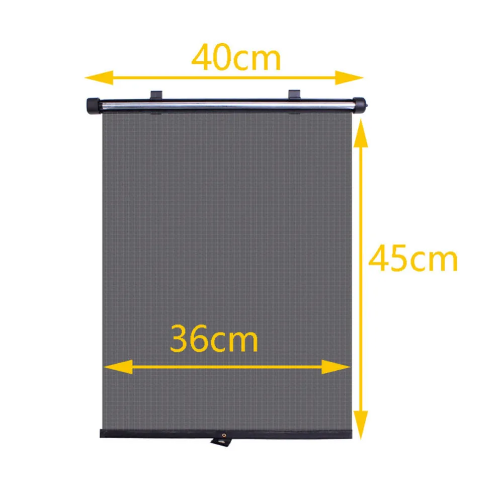 2 шт. 40*45 см Автомобильная шторка Солнцезащитная Автомобильная Выдвижная окна автомобиля солнцезащитный блок и ролик жалюзи оттенки с 6 присосками авто аксессуары