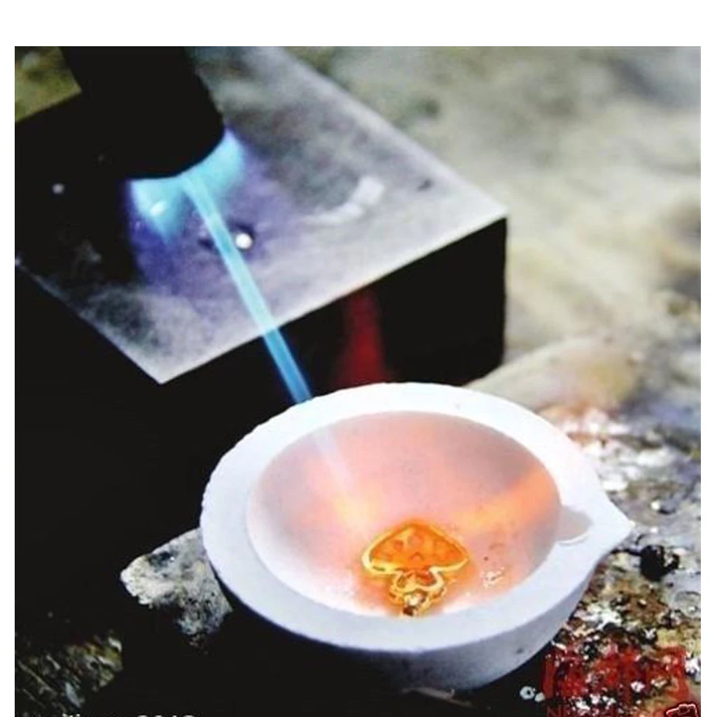 100 г ювелирный горшок тигель плавления металла золота серебра литье ювелирных изделий кристаллический кремнезём плавления тигель блюдо