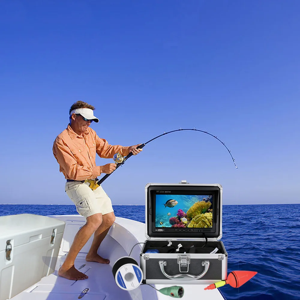 20 м 7 ''цветной цифровой ЖК 1000TVL рыболокатор hd-видеорегистратор водонепроницаемая рыболовная видео подводная рыболовная камера
