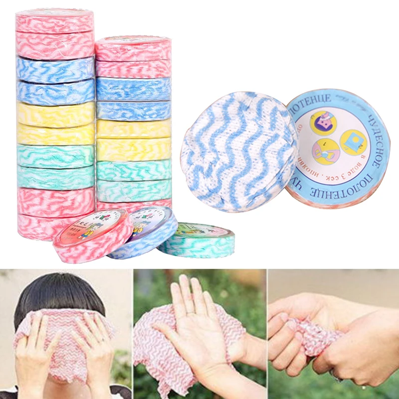10pcs Magic compressed Towels Easy To Travel Portable Convenient Washing Compressed Mini Cloth