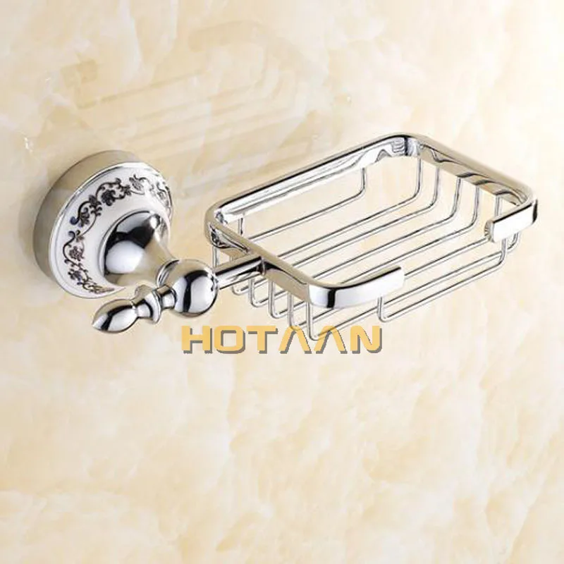 Stainless Steel + ceramic Bathroom Accessories Paper Holder Towel Bar Soap basket