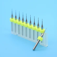 Карбид вольфрама с титановым покрытием PCB резак 3,175*0,4 мм, CNC Маршрутизатор Инструменты, рыбий хвост Дробильная фреза 10 шт