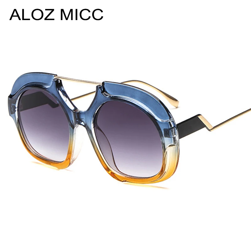 Круглые Солнцезащитные очки ALOZ MICC в винтажном стиле для мужчин и женщин