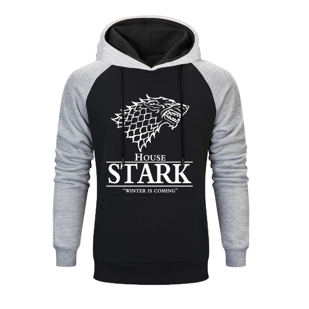 

Game Of Thrones Sweatshirt House Stark The Song Of Ice And Fire Winter Is Coming Men's Sportswear 2019 Raglan Hoodies For Men
