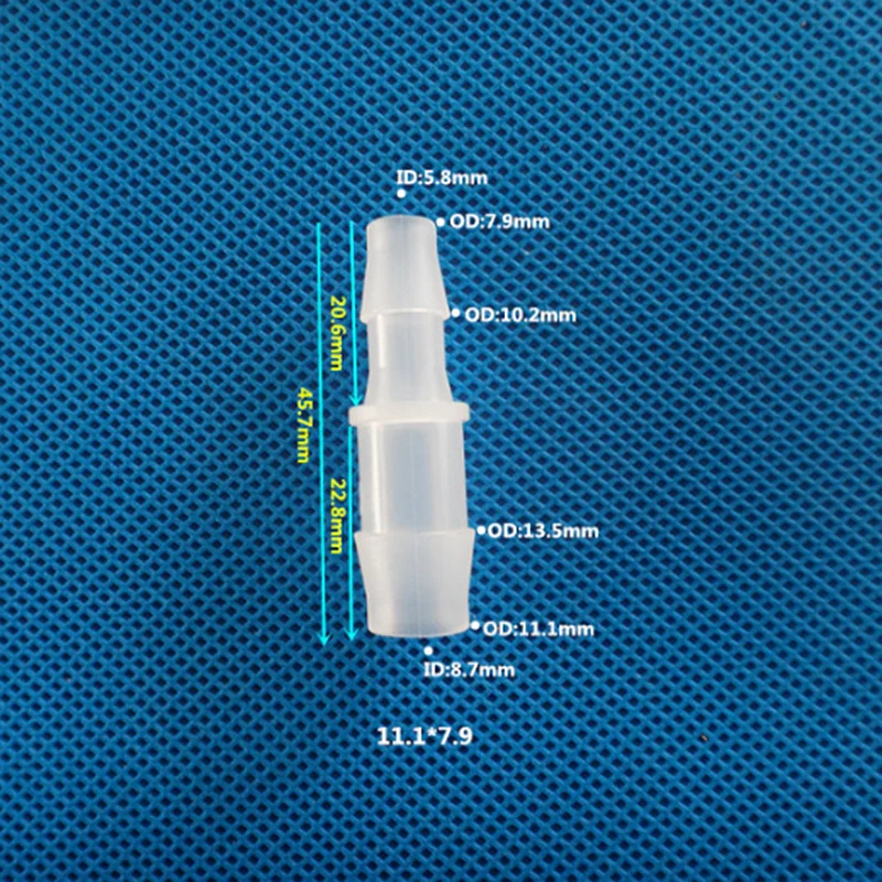 10 шт. внешний диаметр 4-11,1 мм уменьшенная пагода прямой разъем белый пластиковый шланг адаптер воздушный насос фитинги для аквариума