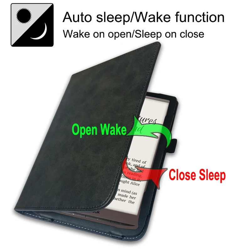 Из искусственной кожи чехол для 7,8 ''Pocketbook 740 InkPad 3 PocketBook InkPad 3 Pro E-books портативный кронштейн Ручной Автоматический Режим сна/пробуждения