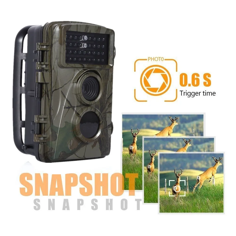 12MP 720P Hunting Camera H3 IP54 Waterproof Wild Trail Camera Infrared Night Vision Animal Observation Recorder 12