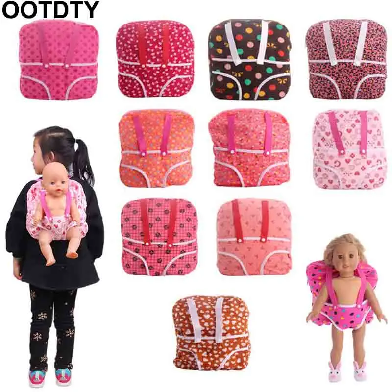 

Outgoing Packets Outdoor Carrying Doll Backpack For 18IN USA Girl 43cm Baby Doll Accessories