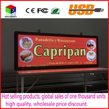 P5 SMD3528 LED display panel indoor advertising RGB 7 color advertisement size:103cmX39cm(40”x15”) led sign