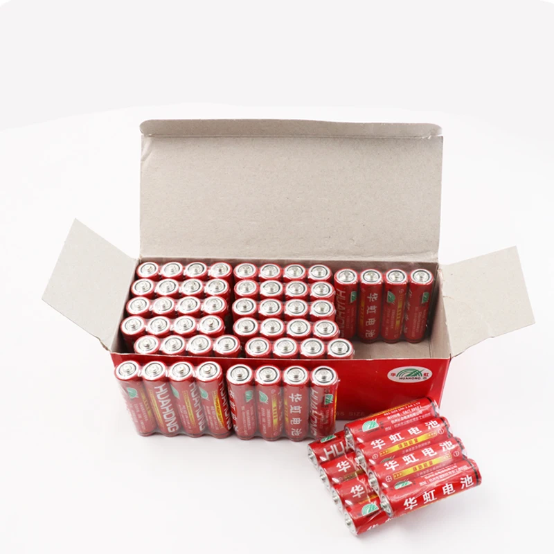 

2019 Huahong 60pcs 1.5V battery AA carbon dry battery is safe, rugged, explosion-proof, 1.5V AAA battery UM4 Bateria mercury-fre