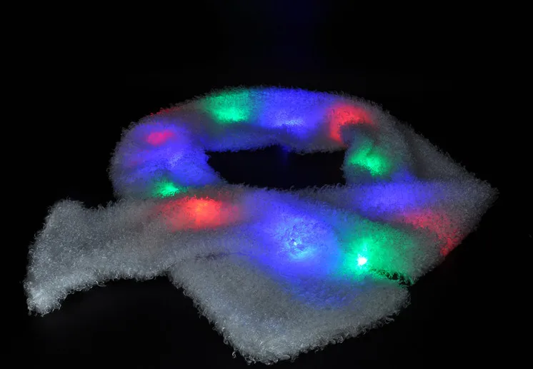 

Event & Party Supplies Creative designer LED luminous flash scarf for party/event/concert/New Year Free Shipping 1pc