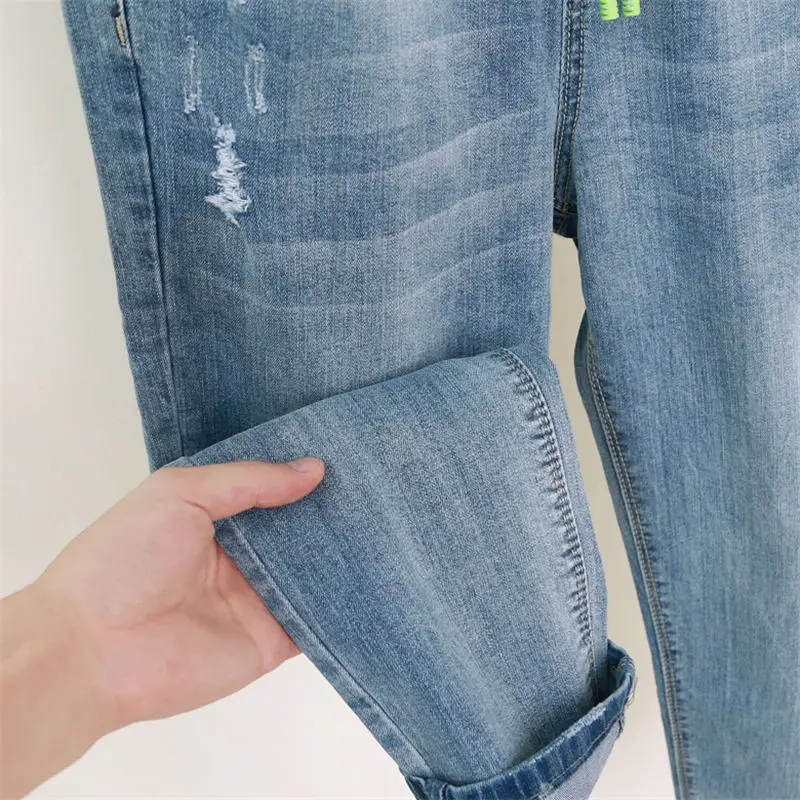 Vintage Jeans Women With High Waist Harem Pants Plus Size 5XL Mom Jeans Elastic Loose Streetwear Boyfriend Jeans For Women Q1184