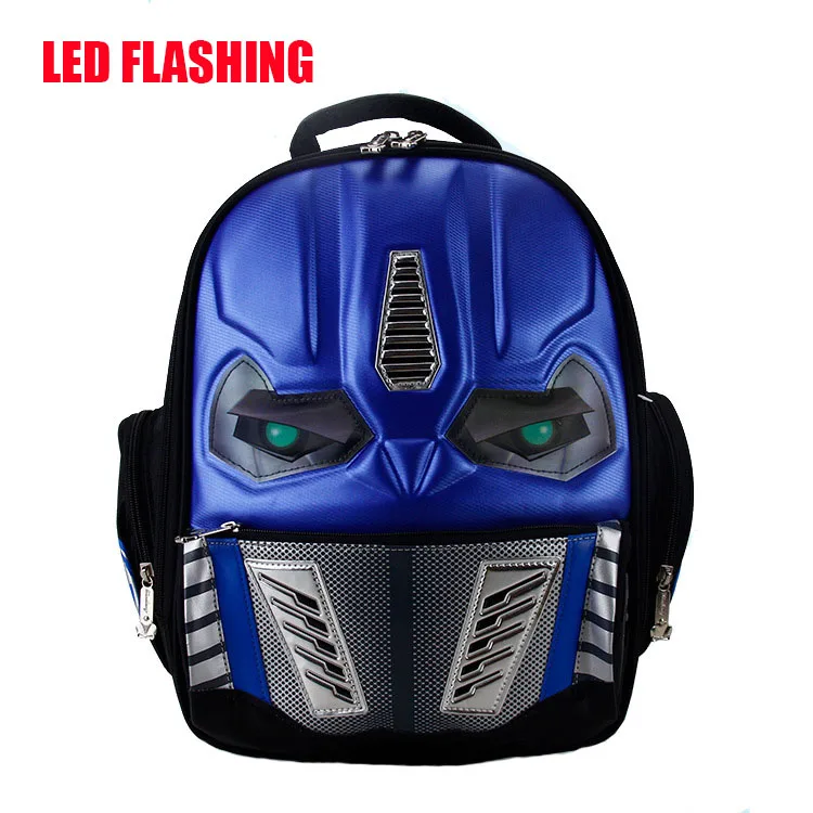 2016 New Waterproof 3D Cartoon Robot School Bags for Boys Cool Children Backpacks kids Schoolbag Mochilas Escolar Infantil