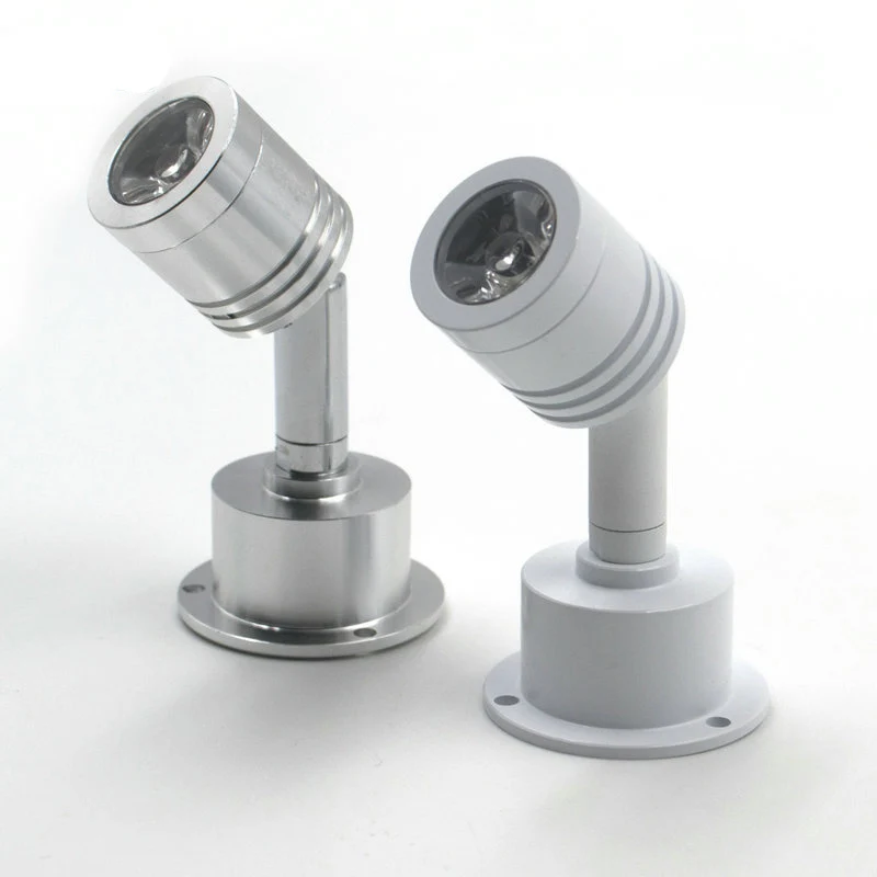 

1W Narrow Beam LED Spotlight White Silver Black AC110V-220V Mini Spot Light for Jewelry Cabinet Counter Bureau Showing