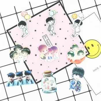 

1 PC Cartoon Boys Shape Brooch Badges for Clothes Icons on The Backpack Pin Acrylic Badges Brooch Decoration
