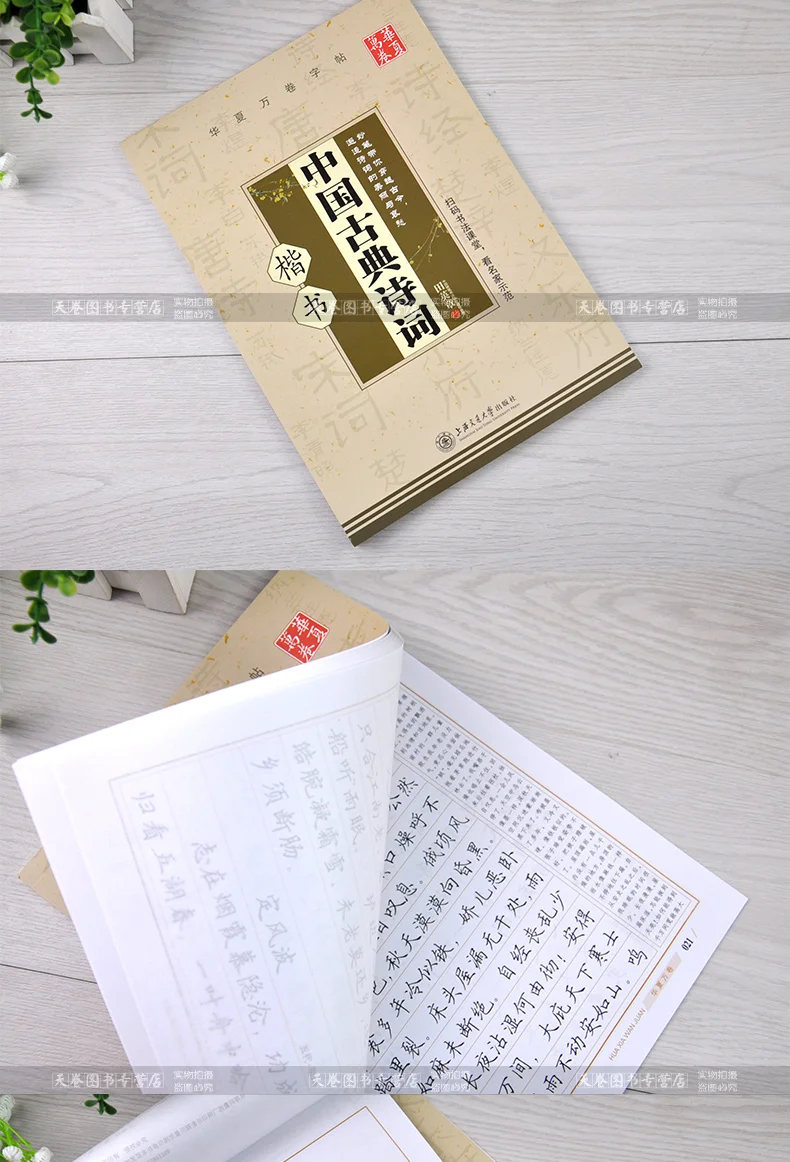 Китайская каллиграфия ручка для тетради карандаш практика Книга пиньинь письмом пиньинь китайскими иероглифами обучения книга классический сборники поэзии