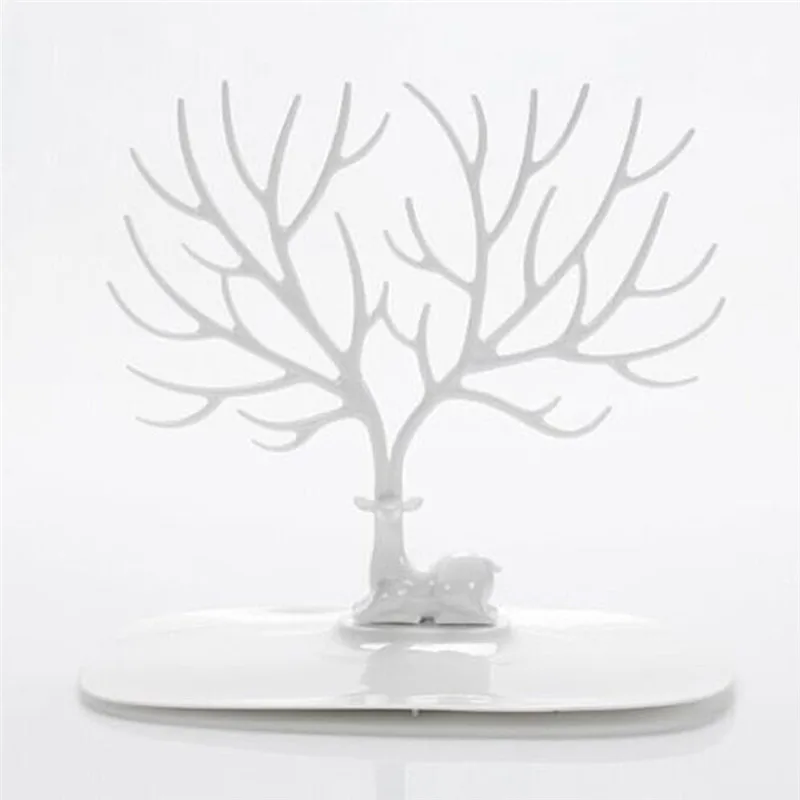 Deer Tray Display Stand ABS Plastic Jewelry Holder Bracelet Ring Necklace Earring Showing Display Shelves Jewelry Organizer