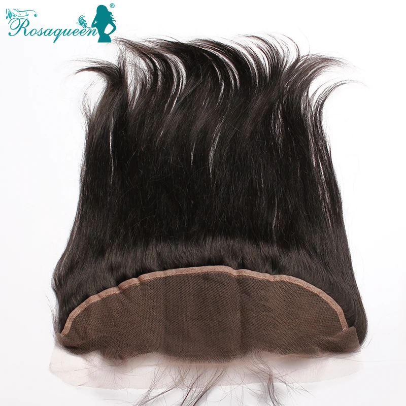 

Top 7A Brazilian Straight Hair Lace Frontal Closure 13"*4" Bleached Knots 100% Human Hair Lace Frontal Closure Free Shipping