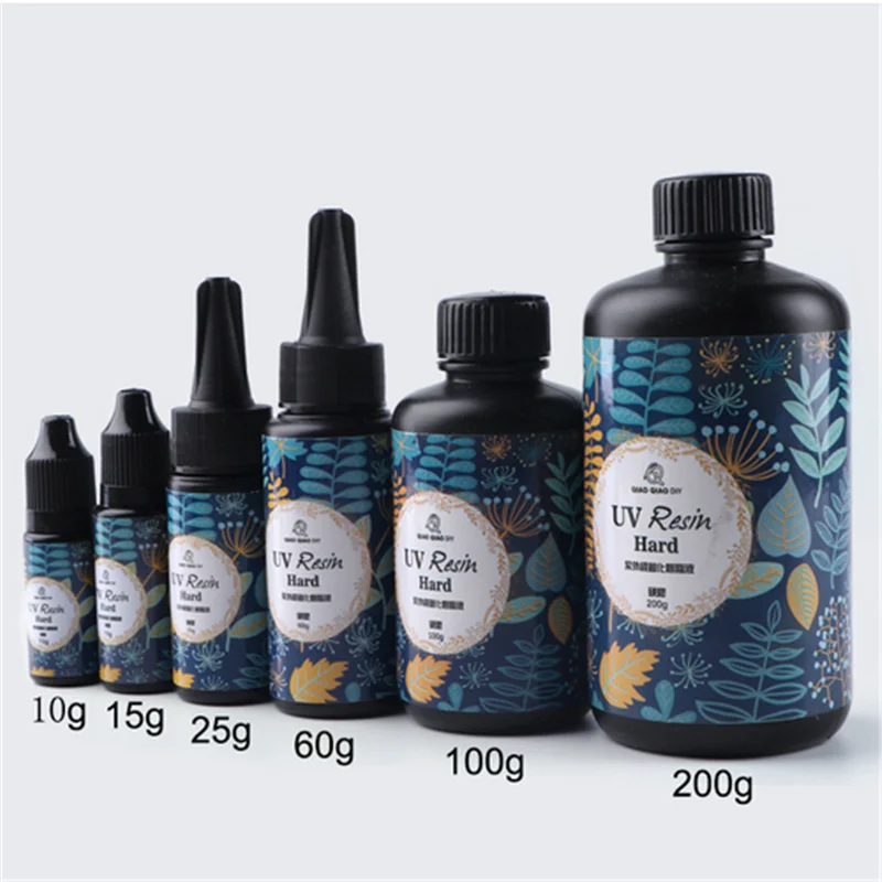 

25/60/100/200g UV Resin Glue Clear Gel Hard Type Solar Ultraviolet Solidify Cure Resin Activated Crafts For DIY Jewelry Mold