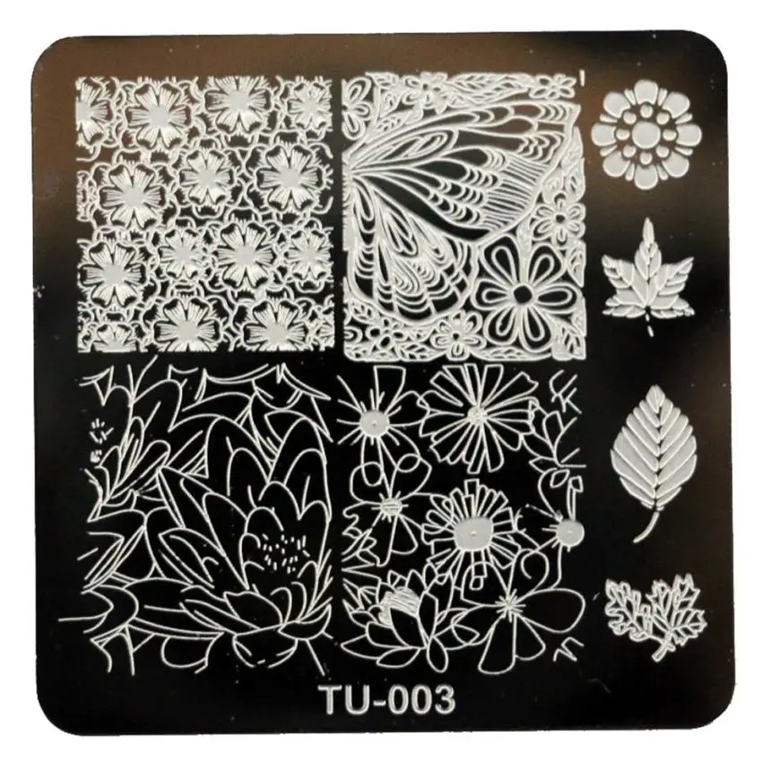 

FeatheringWomen 1pc DIY Flowers Leaf Nail Art Stamping Template Stainless Steel Manicure Tools P30 Apr18 F35HW
