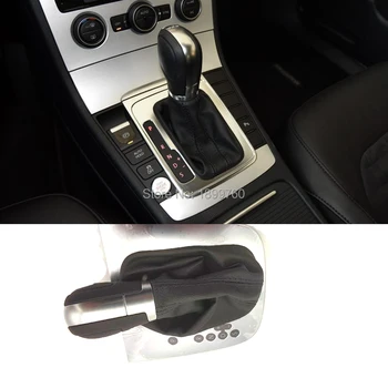 

Left Hand Drive Leather DSG Automatic Gear Shift Knob Lever & Dust Cover for VW GOLF MK6 JETTA GTI Jetta MK6 GLI DSG 2012-