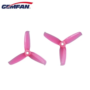 

2 Pairs Gemfan Flash 3052 3.0x5.2 PC 3-blade Propeller Prop 5mm Mounting Hole for 1306-1806 Motor RC Drone Blue Red Pink Black