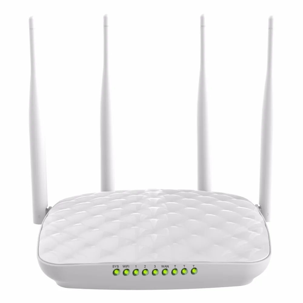 

EU/AU/UK/US Power, Chinese-Firmware Tenda FH456 300M Wireless WIFI router 4 Antenna Router WISP Client+AP Dynamic / Static IP