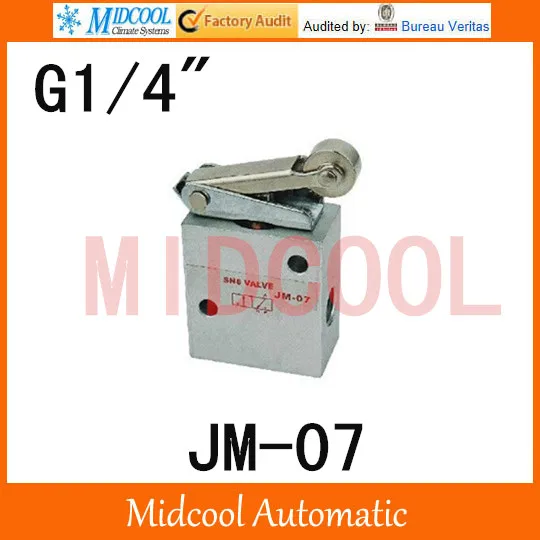 High quality Mechanical Pneumatic Valve port 1 4 JM 07 Hand Manual Valve Two position Three