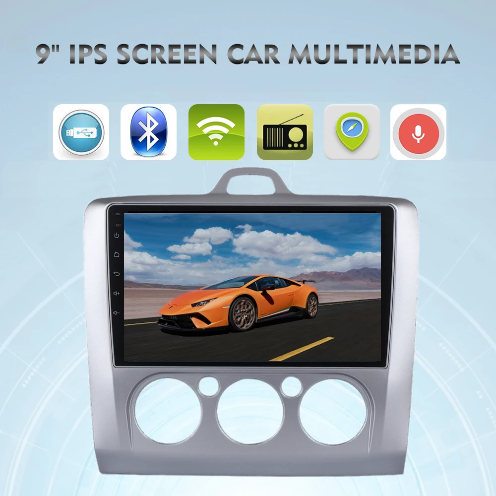 Discount 9" 2.5D IPS Screen Car Audio GPS for Ford Focus 2 3 Mk2/Mk3 Android 9.0 Radio Autoradio WIFI RDS Navigation Multimedia WIFI BT 0