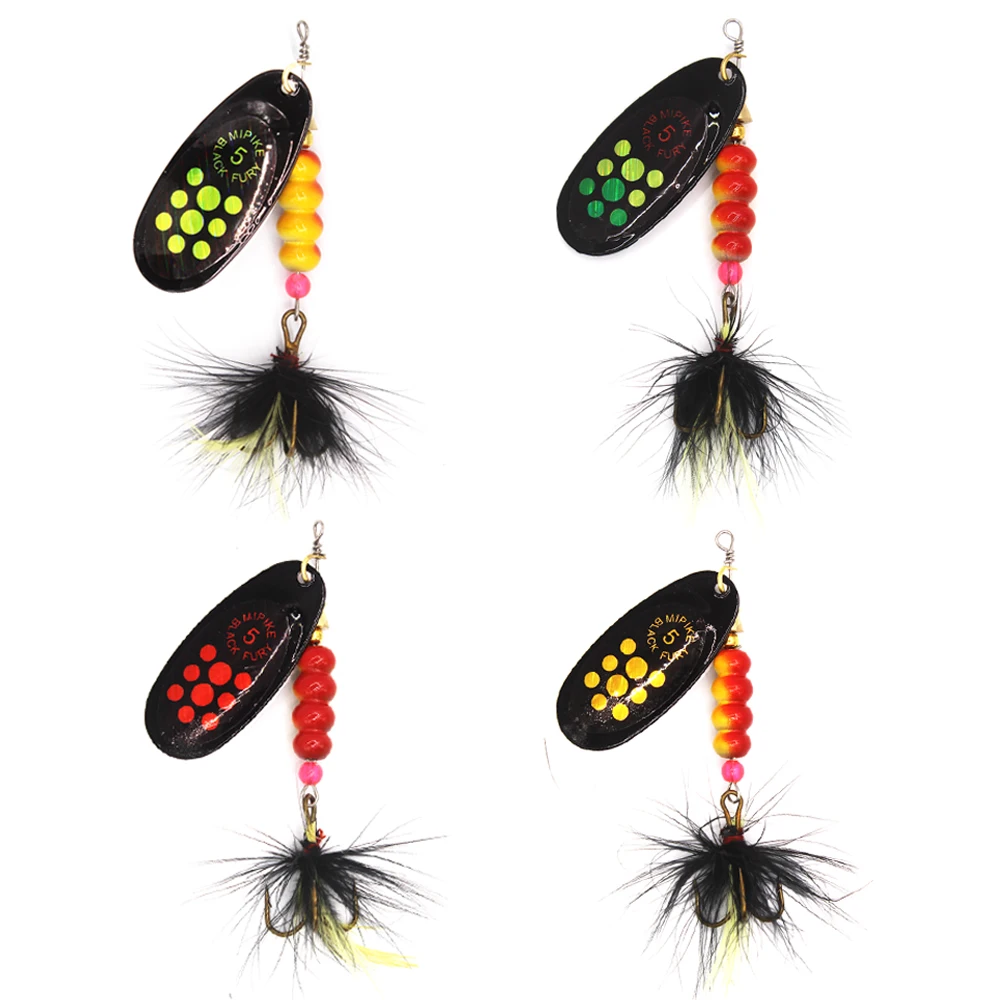 1PC Spinner Lure Bait 5g 7g 10.5g 13.5g Spoon Lures pike Metal Fishing Lure Bass Hard Bait With Feather Treble Hooks aglia 1PC Spinner Lure Bait 5g 7g 10.5g 13.5g Spoon Lures pike Metal Fishing Lure Bass Hard Bait With Feather Treble Hooks aglia