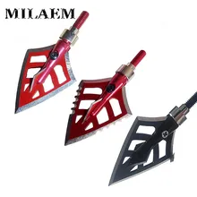 

4Pcs Archery Arrowheads 4 Blades Stainless Steel Tips Broadhead Points Compound Recurve Bow Arrow Hunting Shooting Accessories