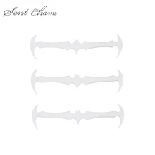 SENTCHSRM для взрослых без шнуровки шнурки для обуви белый дизайн в форме летучей мыши эластичные ленивые шнурки обувь силиконовые шнурки LT055