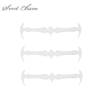 

SENTCHSRM Adult No Tie Shoe Laces White Design Bat Shape Elastic Lazy Shoelaces Shoes Silicone Laces LT055