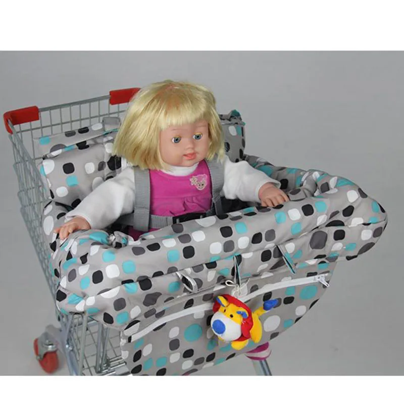 مضاد للجراثيم مقعد وسادة السفر المنظم تسخير الطفل التسوق عربات غطاء سوبر ماركت الرضع الطفل كرسي مقعد Bolsas دي النسيجة