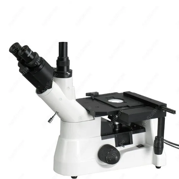 

Inverted Microscope-AmScope Supplies 40X-800X Super Widefield Polarizing Metallurgical Inverted Microscope