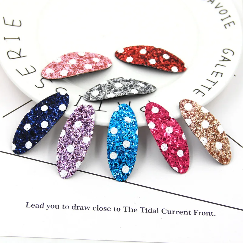 

Glitter dot Baby pin Clips for Girls Hair Accessories Snap Clip Children BB Hairpin Color Barrettes for Kids
