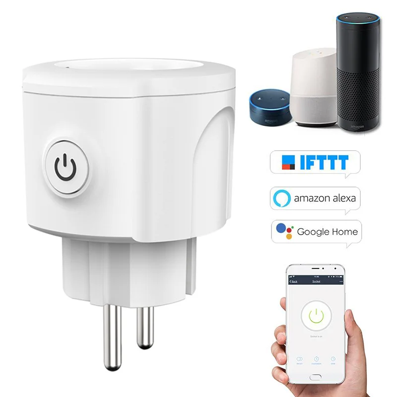 

Smart Plug Wifi Smart LED Socket Smart Life App EU Wifi Plug Compatible with Amazon Alexa Google Home Mini IFTTT for Android IOS