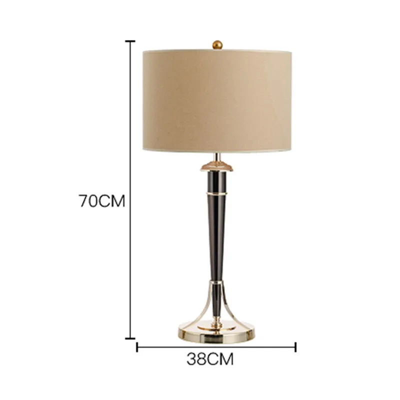 

SGROW Post Modern Fabric Lampshade Table Lamps for Bedroom Living Room Study Lampe Hotel Deco Metal Desk Lights Fixtures Lampara