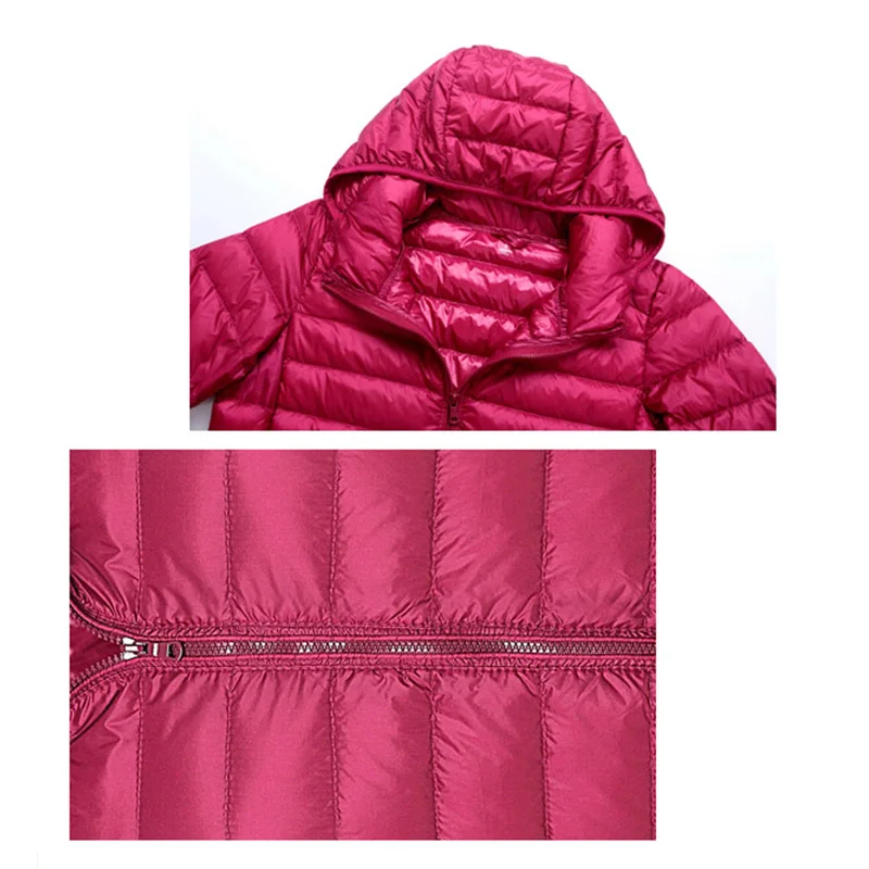 New Brand 90% White Duck Down Jacket Women Autumn Winter Warm Coat Lady Ultralight Duck Down Jacket Female Windproof Parka