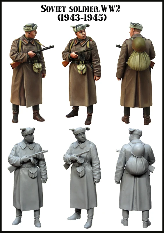 [Модель tuskmodel] 1 набор из 35 полимерных фигур Неокрашенная модель WW2 E149|Наборы для